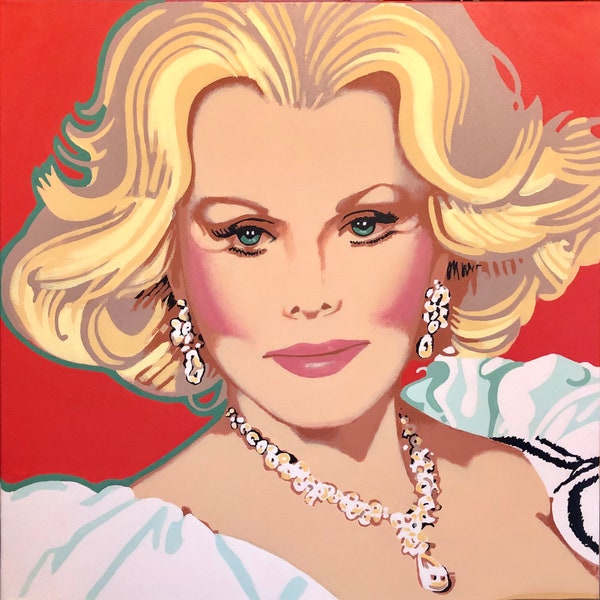 original custom celebrity portrait paintings (24 x 24)