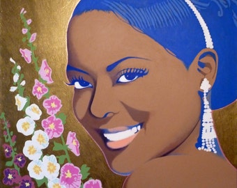 lavern baker painting 30" x 30"