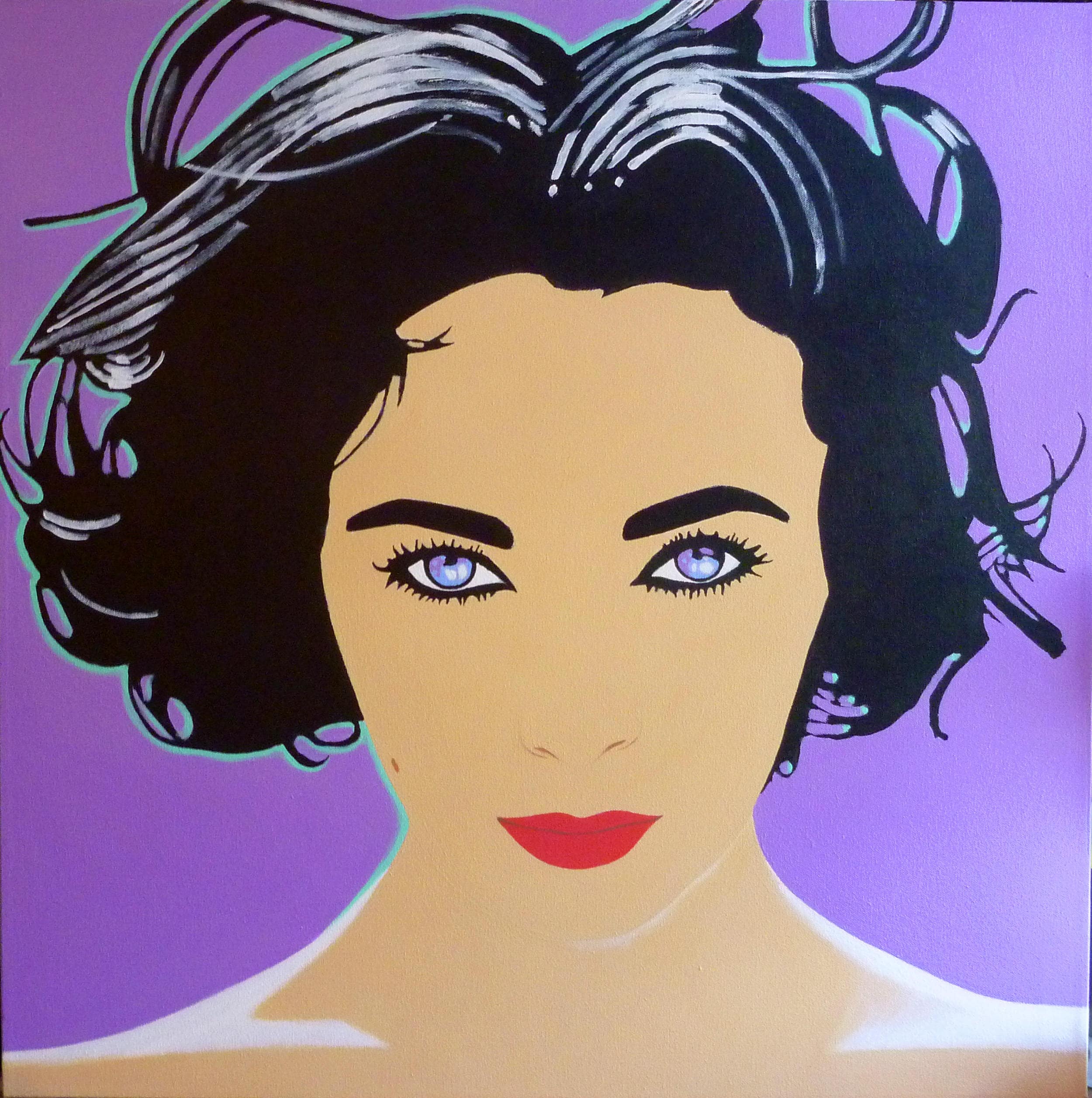 ELIZABETH TAYLOR    絵 Elizabeth Taylor Painting - Etsy