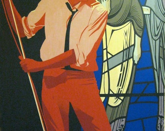 bryan ferry (roxy music) painting