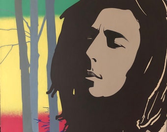 bob marley painting