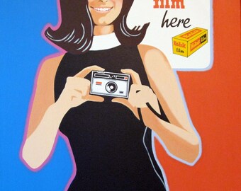 kodak girl painting