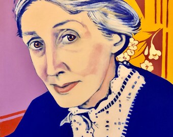 Virginia Woolf 22 x 28 painting