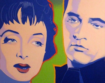 carolyn jones and richard burton painting