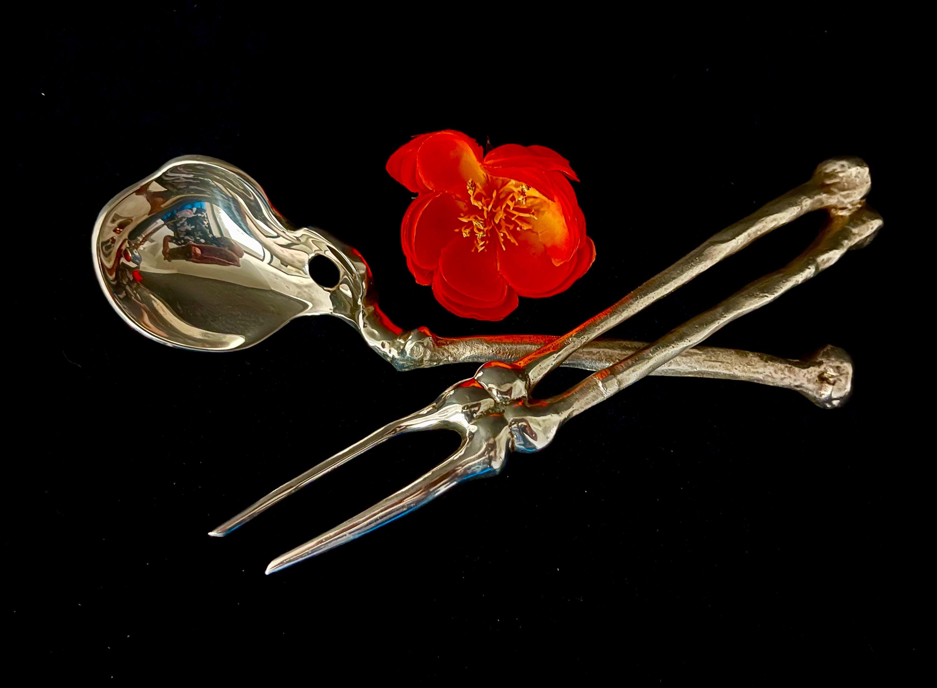 Authentic Michael Aram Bones Skeleton Silverware Collection