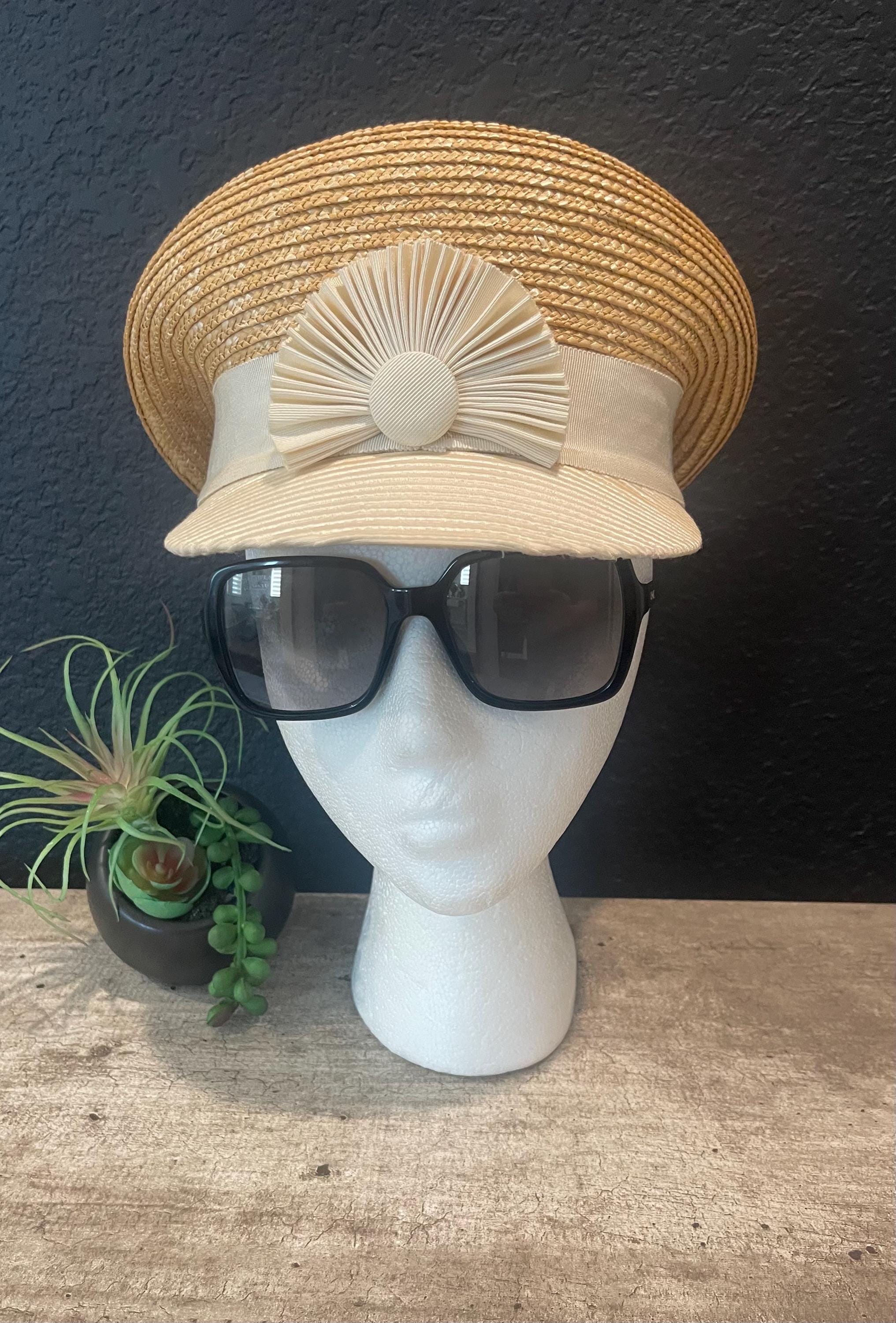 Eric Javits Red Tan Squishee Straw Hat Visor Beach Sun Hat Eric Javits Squishee | Squishee® VIP main image 3