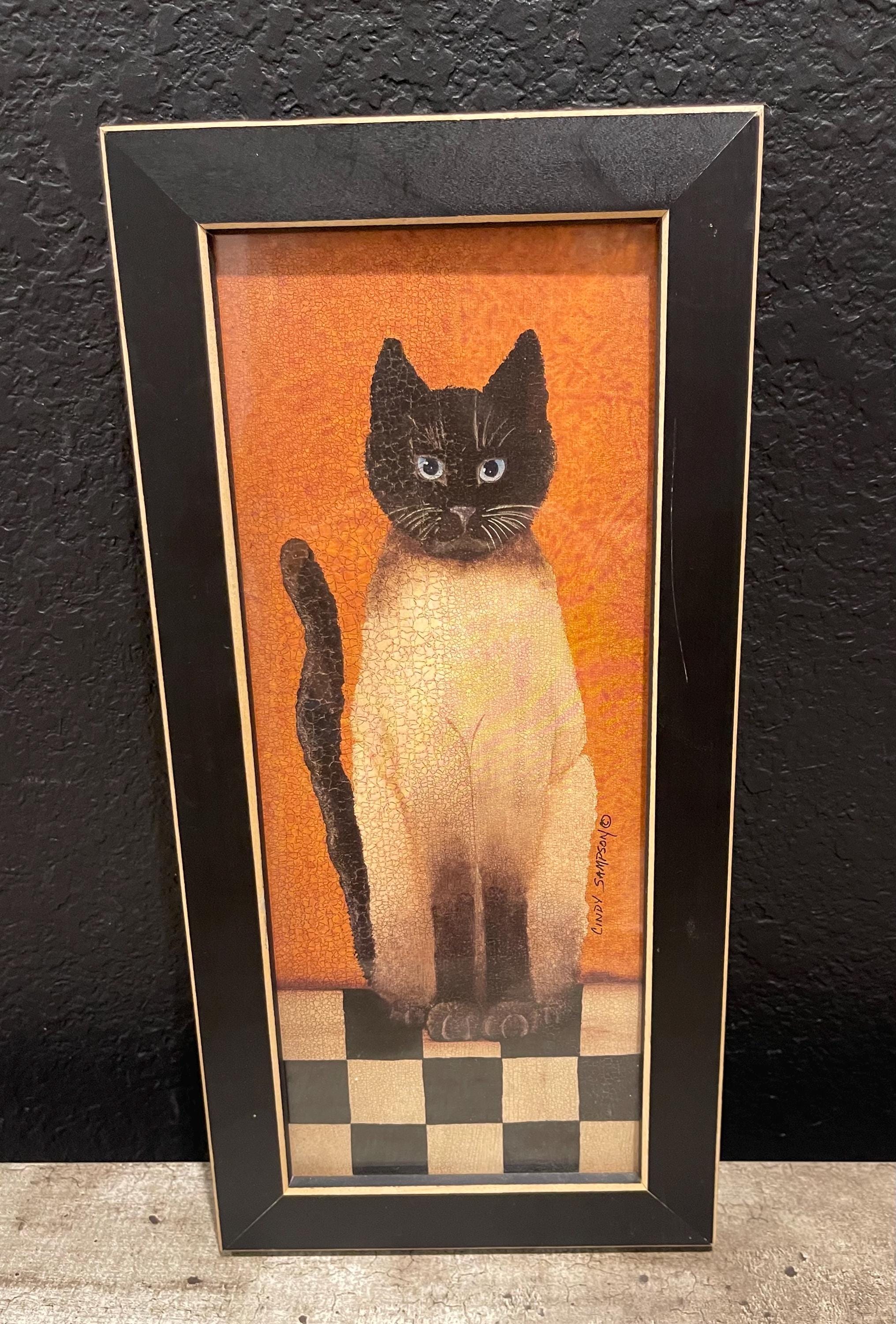 フランスの画家ラヤ・ソーキンによるヴィンテージの静物画エナメル七宝