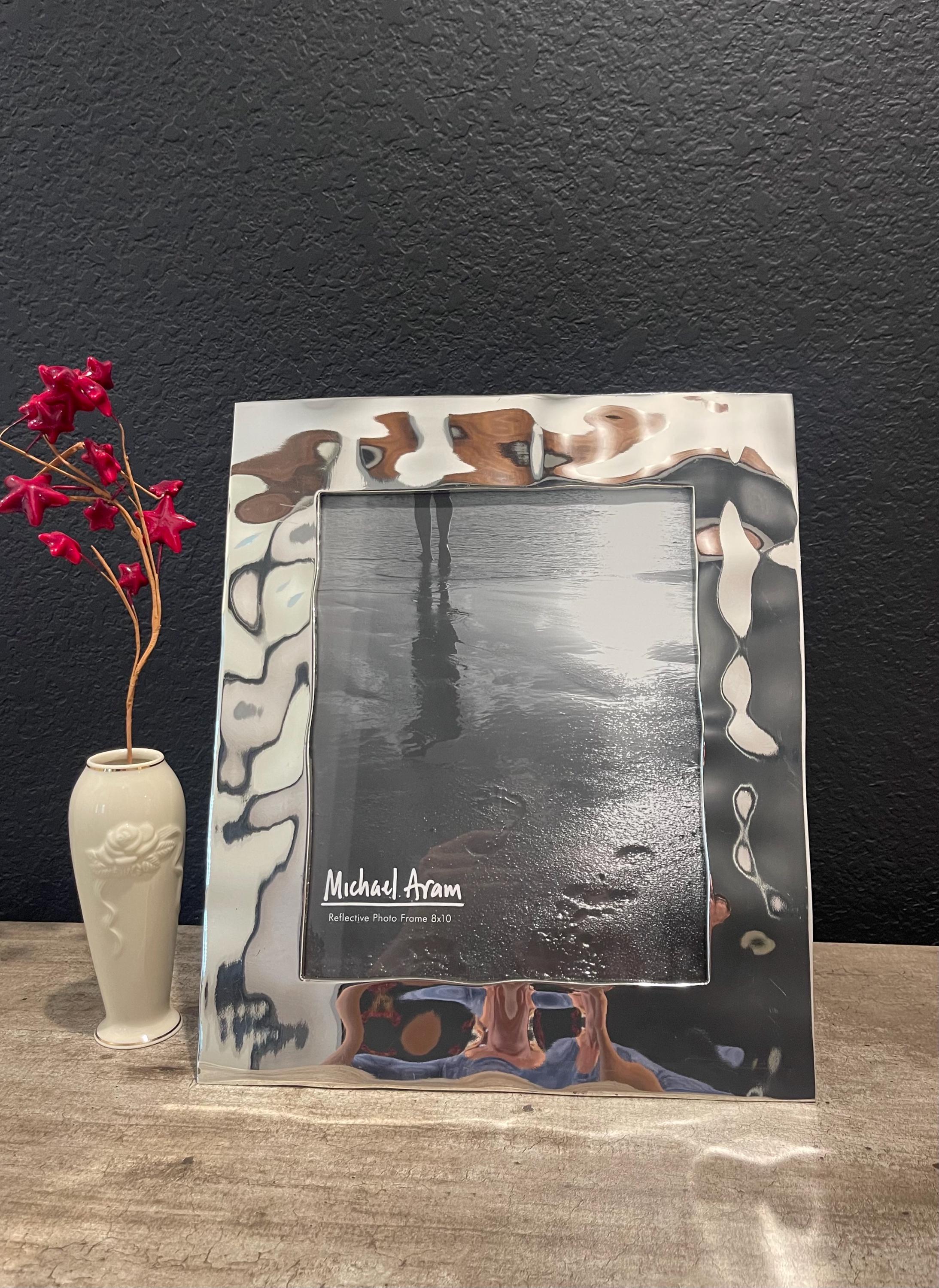 Michael Aram Collection “reflective Waves” Picture Frame 13.5”-11