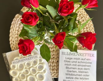 Blumenretter -Handgemachter Resin- Blumenaufsatz für Vasen & Gläser