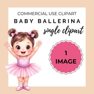 Chibi Ballerina Clipart PNG | Kawaii Ballet Girl Digital Download | Cute Dance Art | Planner Sticker | Sublimation Design | Printable