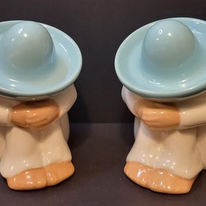 Vintage Set of Mexican Sleeping Siesta Men With Sombrero