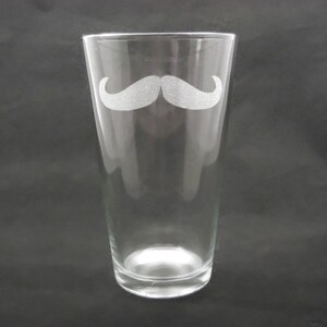 Funny Groomsman Gift, 5 Custom Engraved Mustache Pint Glasses for Groomsmen, customized gift, groomsman glass