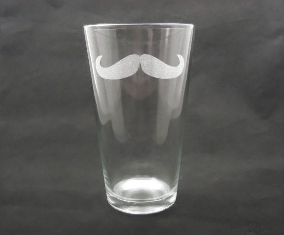 Mustache Pint Glasses - Set of 6 — Bar Products