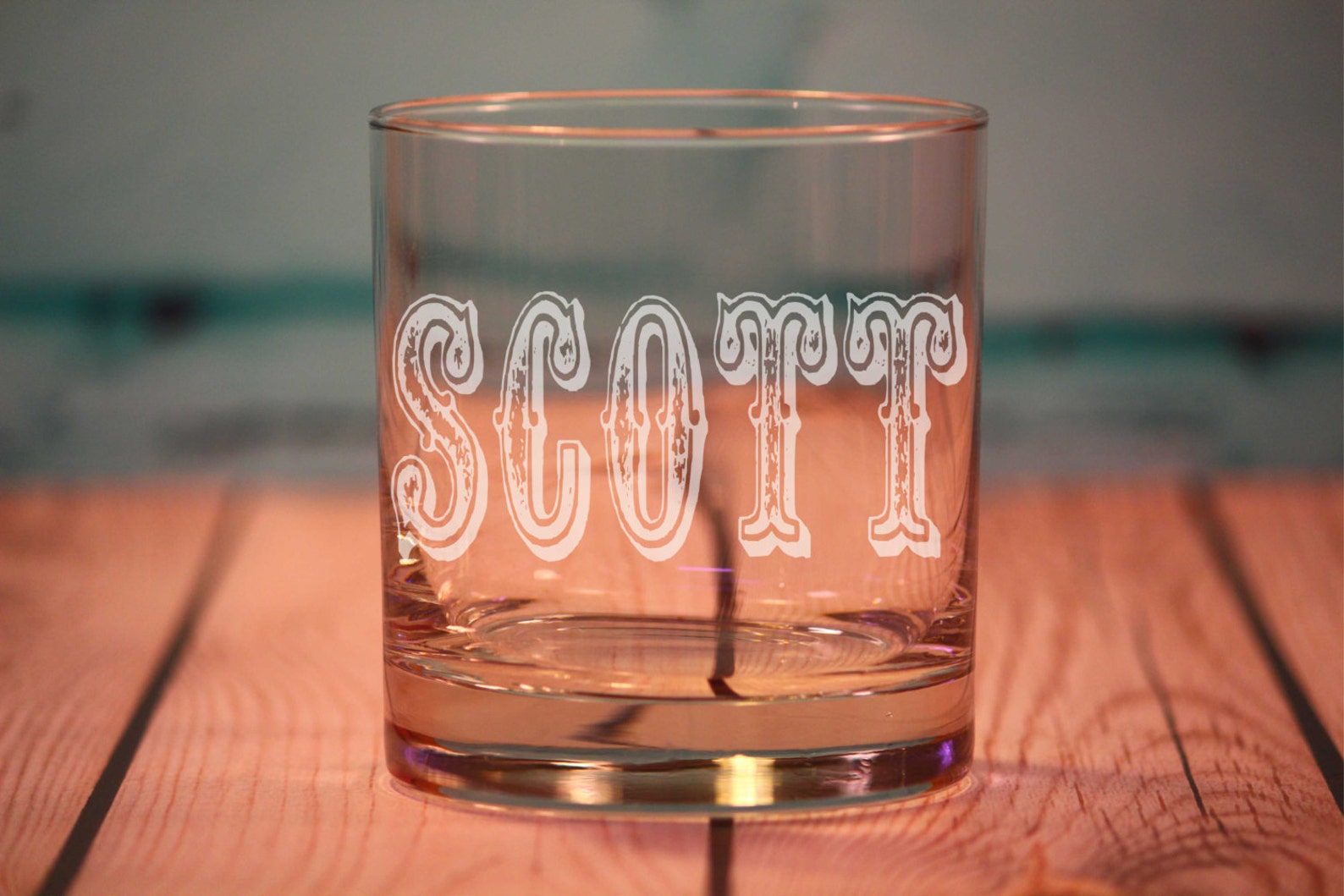 8 Custom Engraved Old Fashioned Glasses Rocks Glasses Etsy