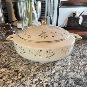 Vintage Princess China Serving Dish: Floral & Gold Porcelain Plate