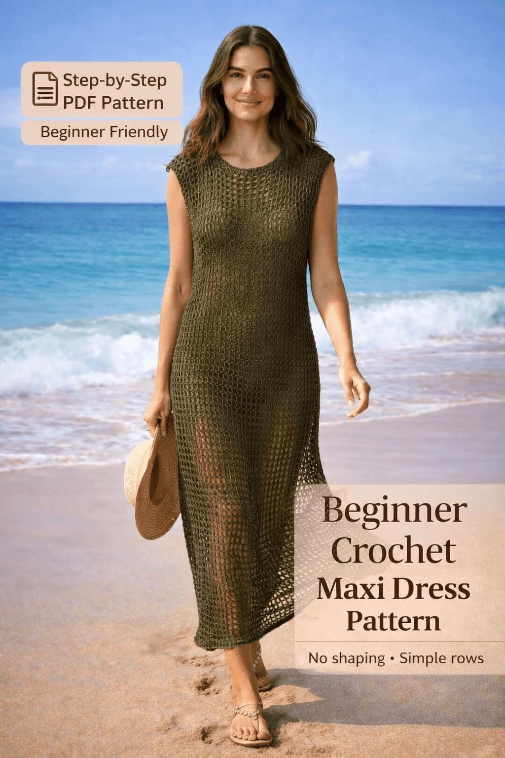38 Crochet Dress Patterns for Every Season, from Breezy Summer Styles to Heirloom... 23 Beginner Crochet Maxi Dress Pattern Easy Boho Summer Dress