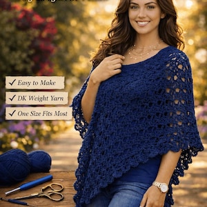 Virkmönster för Meadow Breeze | Lätt spetssjal (PDF-nedladdning)