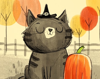 Pumpkin Patch Cat