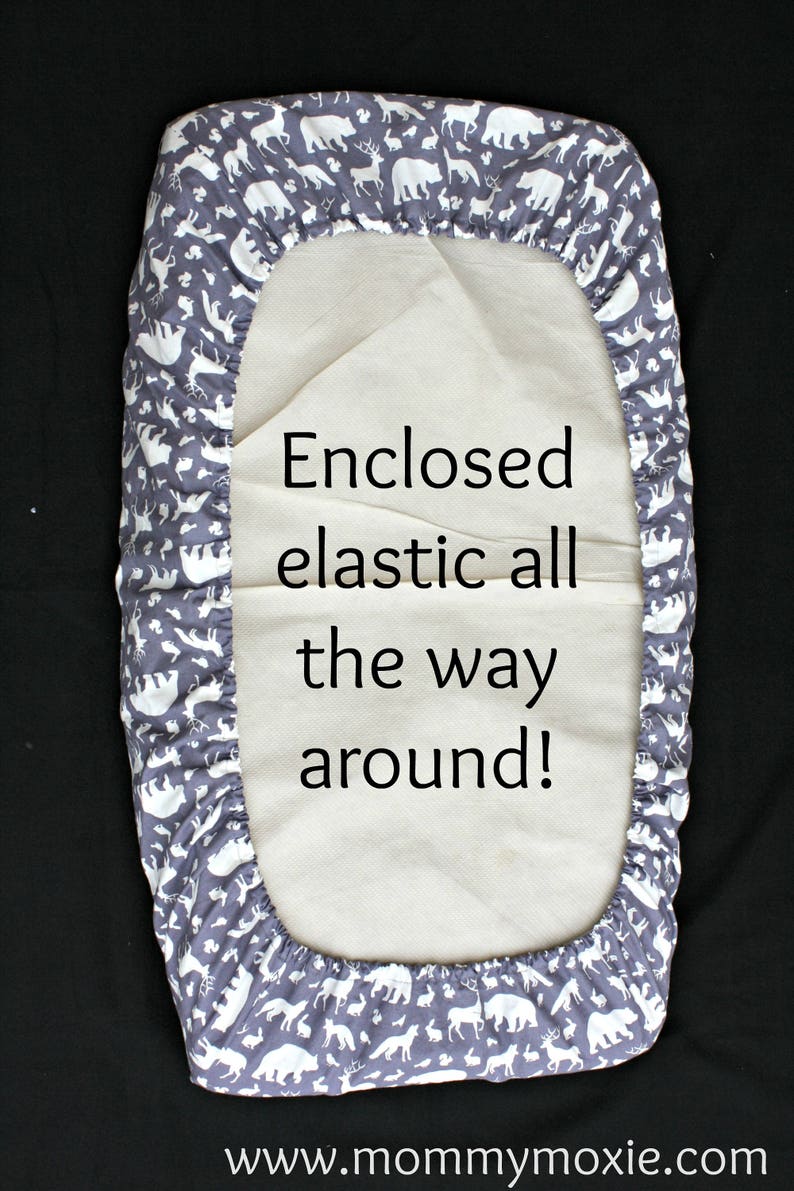 Woodland Fitted Crib Sheet/changing Pad Cover/mini Crib Sheet Etsy