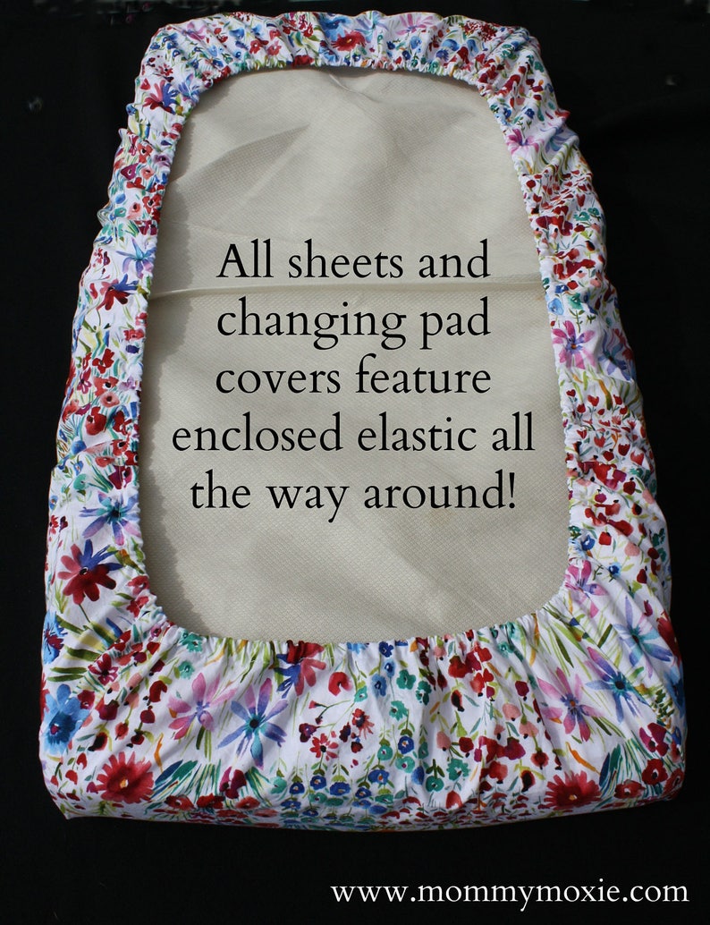 Fitted Crib Sheet/Changing Pad Cover/Mini Crib Sheet in Etsy