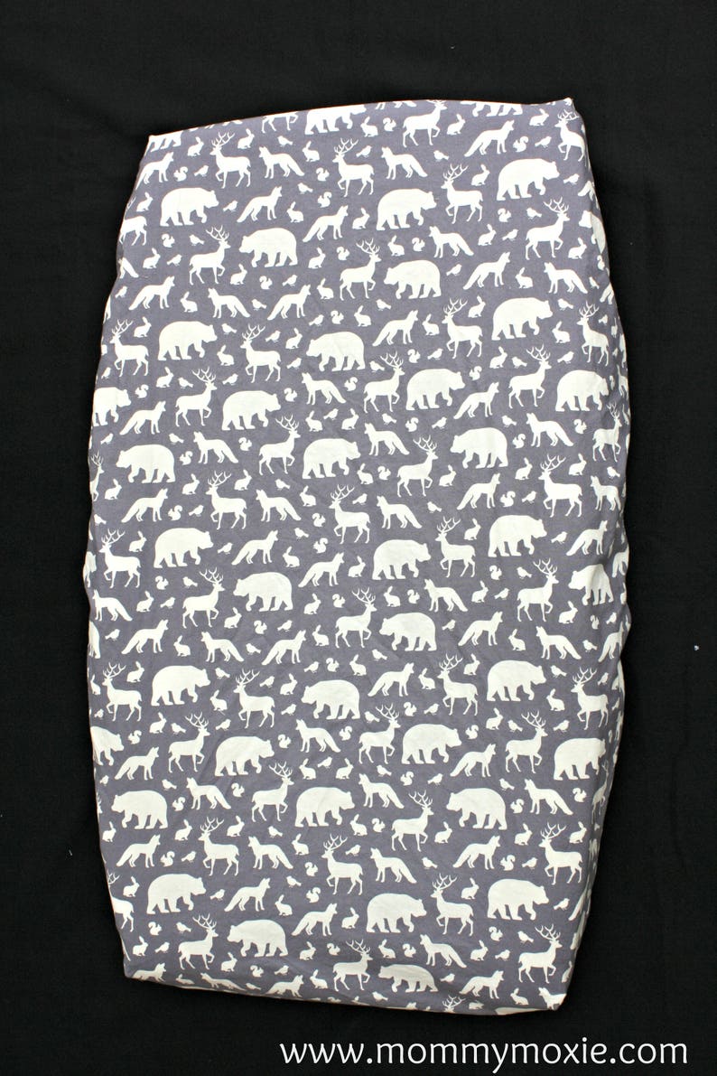 Woodland Fitted Crib Sheet/changing Pad Cover/mini Crib Sheet Etsy