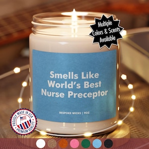 World&#39;s Best Nurse Preceptor Candle, Gift for Nurse Preceptor Gift, Nurse Preceptor Gift Idea, Nurse Preceptor Candle
