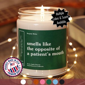 Dental Hygienist Gifts Funny Candle Hygienist Decor Dental Assistant Gift Future Hygienist Gift Dentist Gifts For Men Dental Office Manager