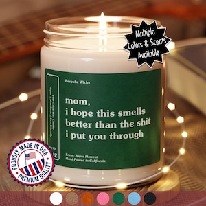 Mom You Were Right Funny Mothers Day Gifts for Mom, Mom Birthday Gift, Funny Candle Gifts for Mom, Best Mom Ever Gift, Gift for Mom
