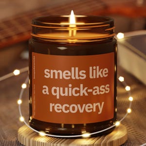 Injury Recovery Gift Funny Candle Get Well Soon Basket Hysterectomy Cancer Surgery Grief Sick Care Package Addiction Kit Gift