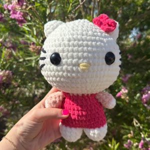 Handmade Crochet Cute Kitty Plushie
