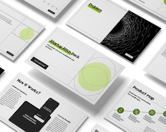 Animowany szablon prezentacji Canva Pitch Deck: prezentacja inwestora startupu