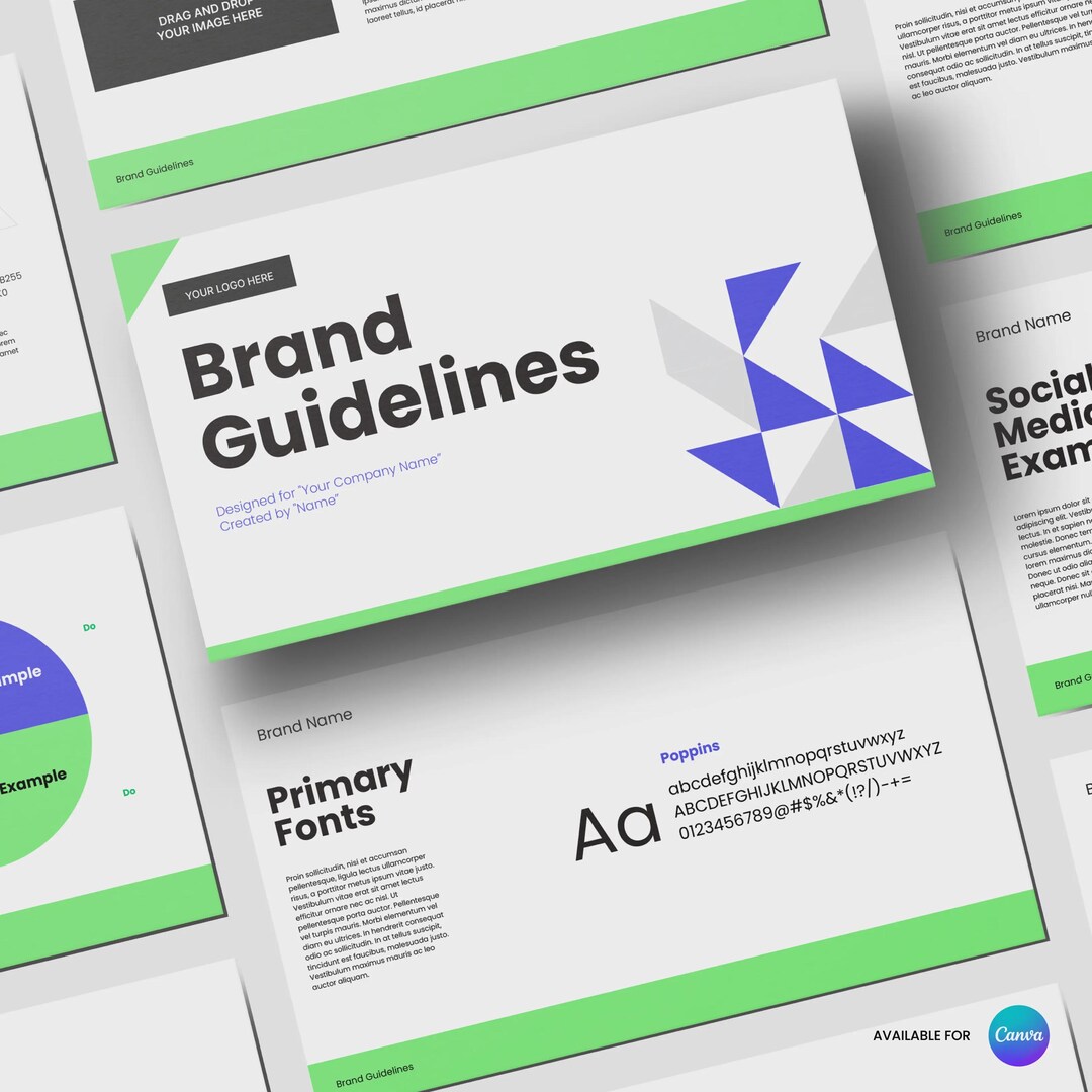 Canva Visual Identity Guidelines | Forma 40 Collection - Etsy
