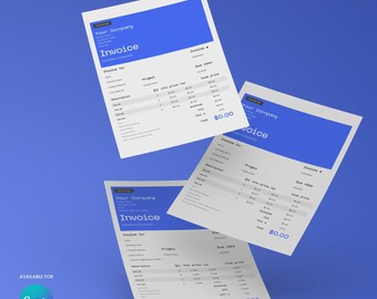 Canva Invoice Template | Forma 30 Collection