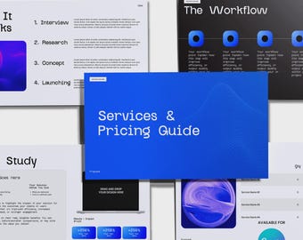 Canva Proposal Template | Forma 30 Blue Edition
