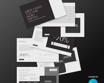 Sjabloon Canva-verkoopdeck: minimalistische presentatie, Forma 60-collectie