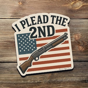 I Plearing the 2nd Sticker - Patriotic 2A Shotgun Vinyl-Aufkleber, Pro Second Änderung Konservativer Aufkleber für Auto, Laptop oder Wasserflasche