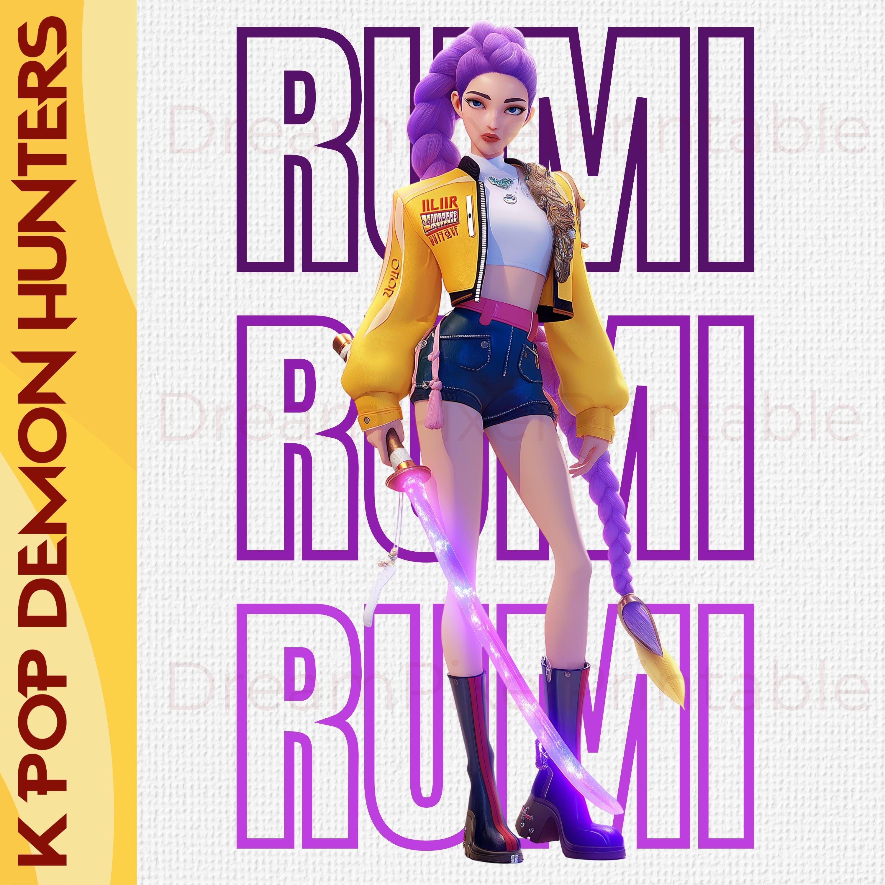 Kpop Demon Hunters Rumi Png, Huntrix Girls PNG, K Pop Demon