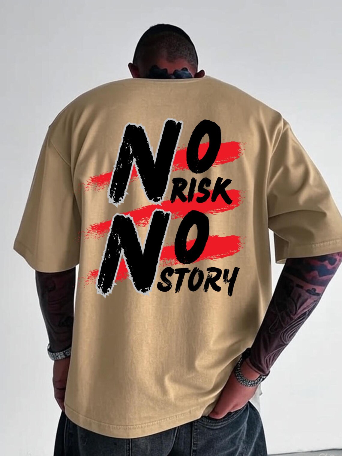 Motivational Quote PNG: No Risk No Story - T-shirt Design (digital ...