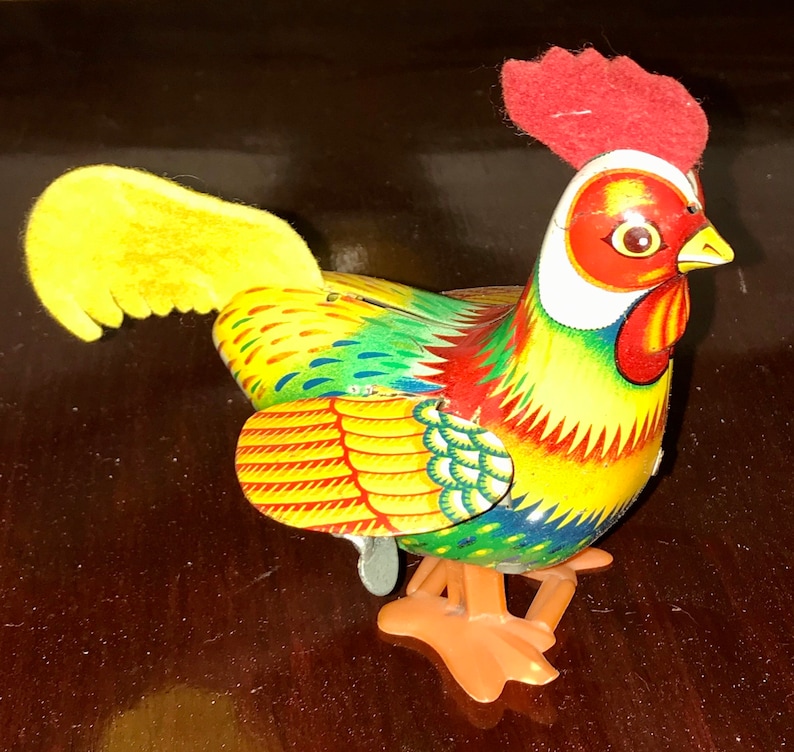 Vintage Metal Wind up Toy Bird Mikuni Made in Japan Works Etsy
