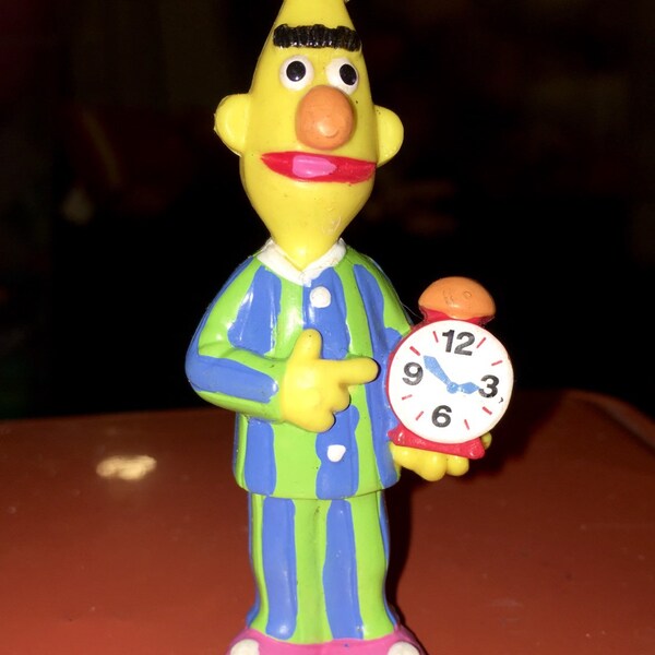 vintage jim henson sesame street Bert feeding a pigeon PVC figure