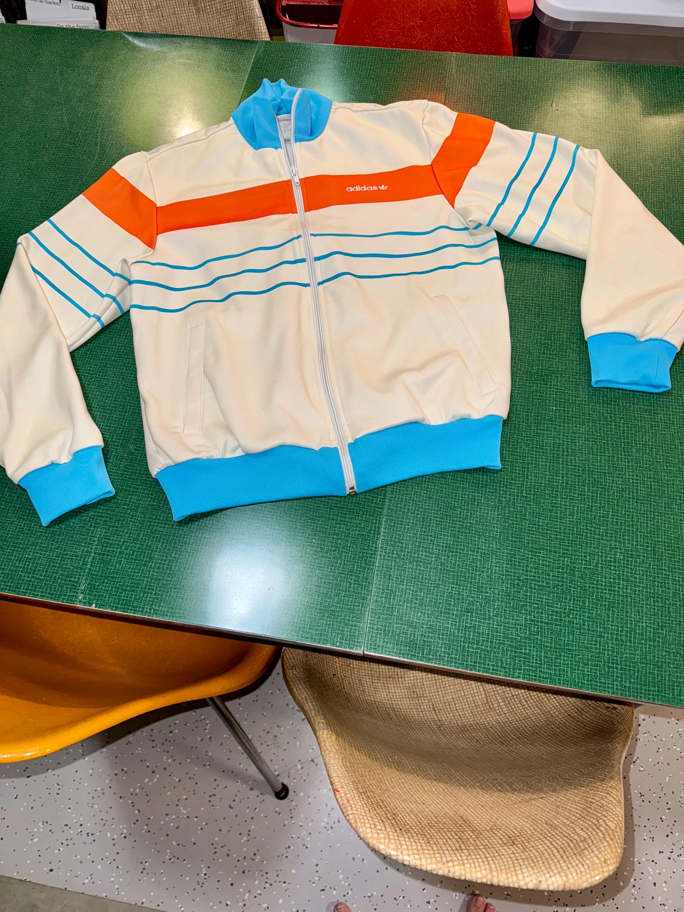 Vintage Original Adidas Polyester Y2K Track Jacket Size Small 