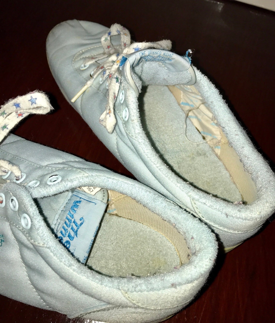Vintage the winner ladie baby blue fabric tennis shoes with Etsy