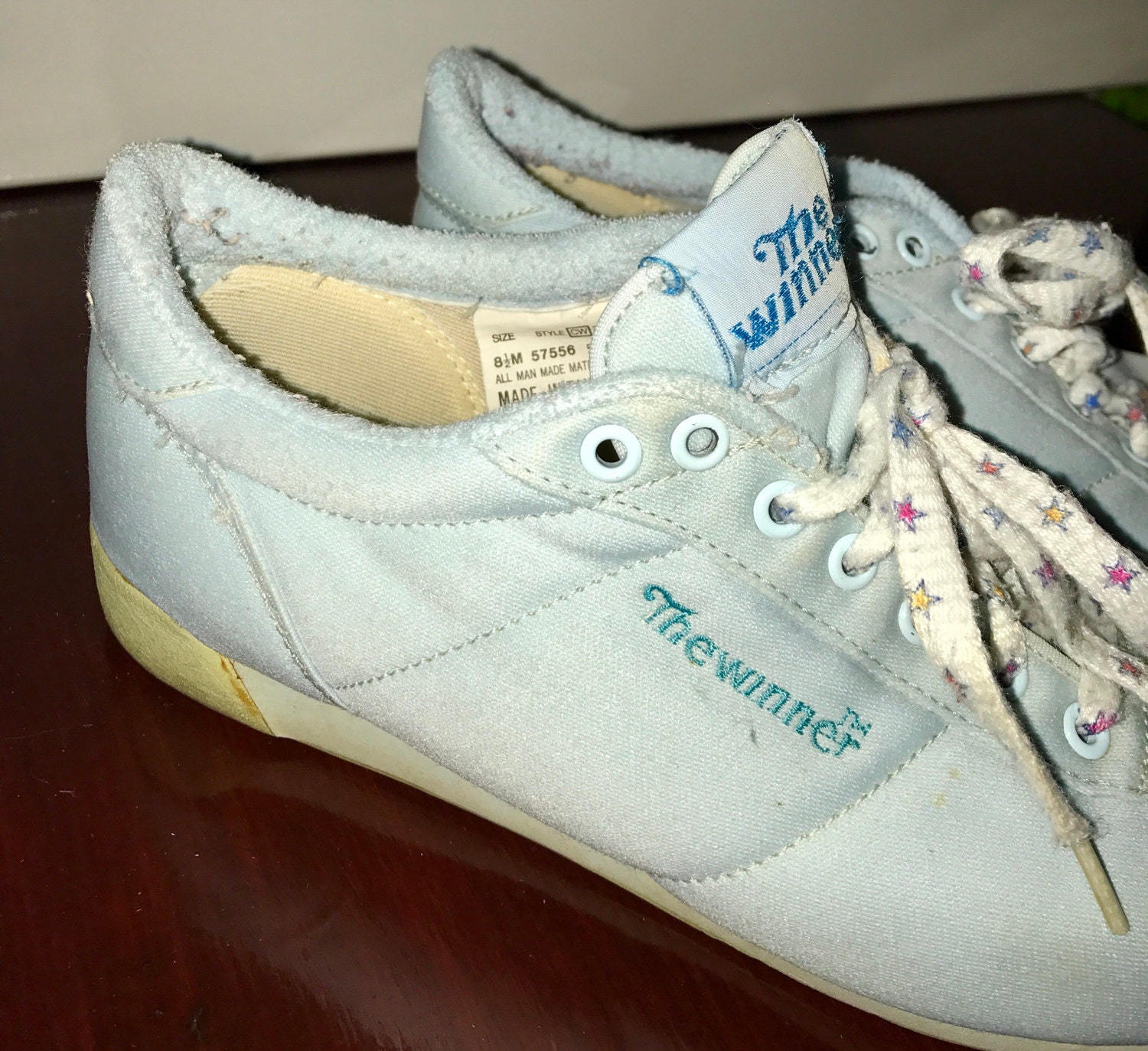 Vintage the winner ladies baby blue fabric tennis shoes with Etsy