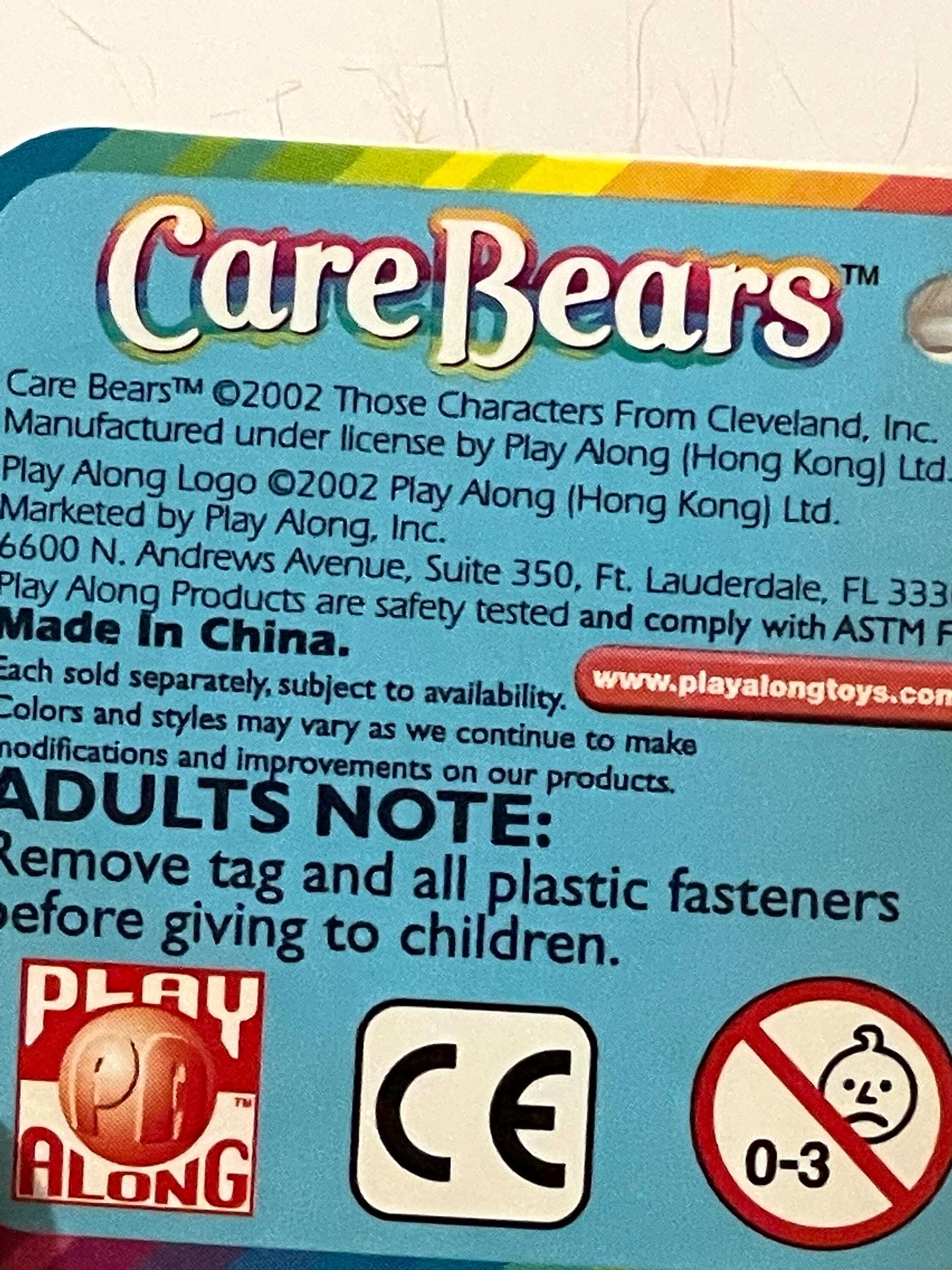 RARE PELUCHE BEANLINGS BISOUNOURS Care Bears Share bear 12cm NEUF