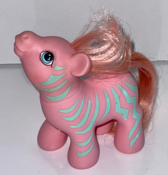 Vintage 1987 My Little Pony Zig Zag Zebra Pony Friends Conclave