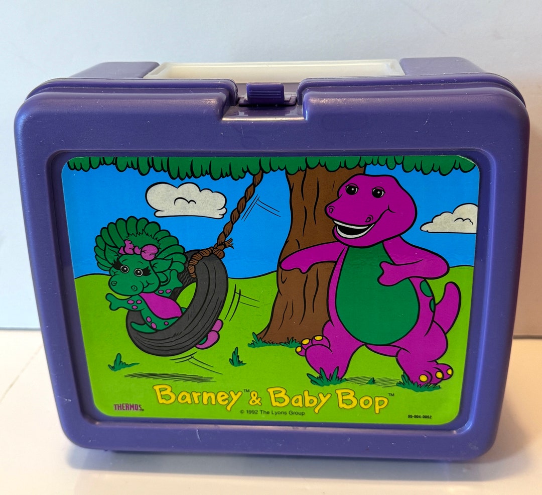 Vintage 1992 Lyons Group Barney the Purple Dinosaur and Baby Bop