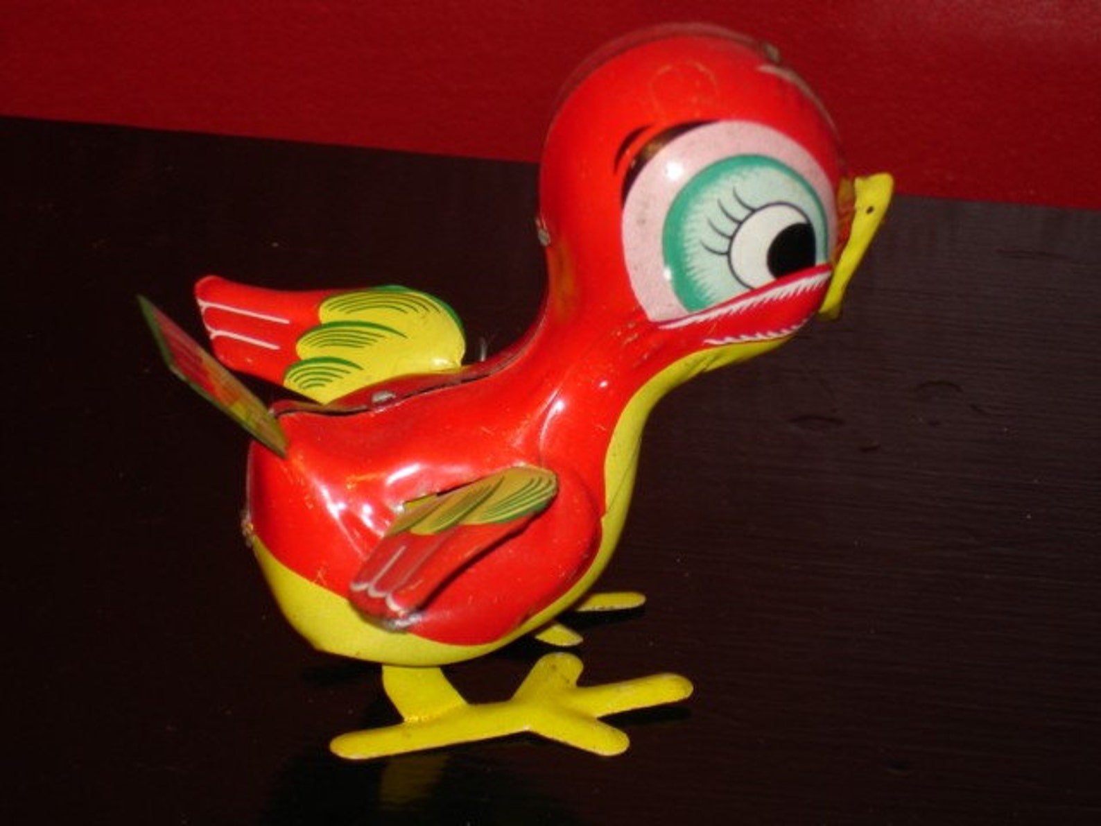 Vintage metal wind up toy bird Mikuni made in Japan works Etsy