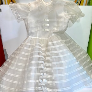 Vintage first communion dress Halloween costume or flower girl jr. bridesmaid