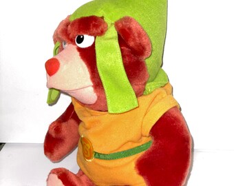 Vintage 1985 Fisher Price Disney Gummi Bear Gruffi Bear Plush RAD