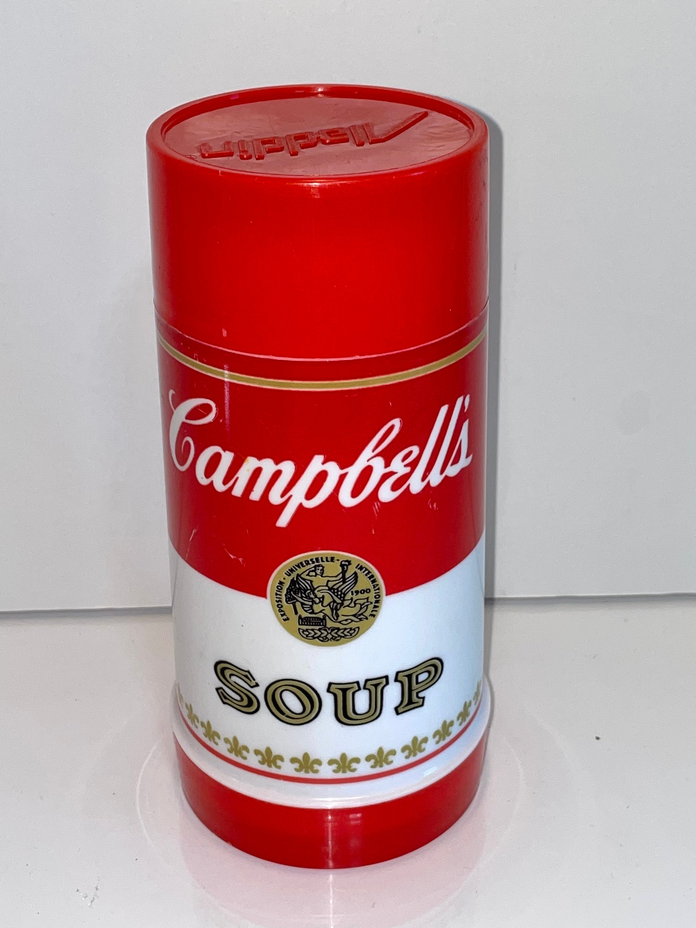 Vintage Mod Campbells Soup Plastic Aladdin Wide Mouth Thermos